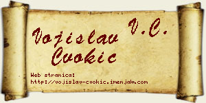 Vojislav Čvokić vizit kartica